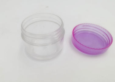 20g Capacity Clear Plastic Cosmetic Jars , Small Empty Plastic Lotion Jars