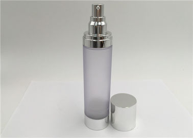 Round Shape Airless Empty Lotion Bottles With Pump 100ml Cosmetic Packing