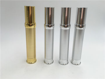 Luxury 30ml Airless Empty Cosmetic Bottles Round Shaped For Lotion / Cream
