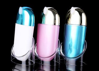 Electroplating PP Plastic Airless Pump Container Bottle For BB Cream 30ml/50ml