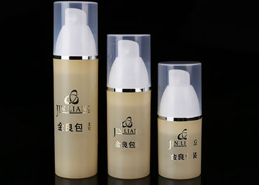 15ml 30ml Airless Liquid Foundation Pump Bottle , Airless Bottles W Pump & Cover