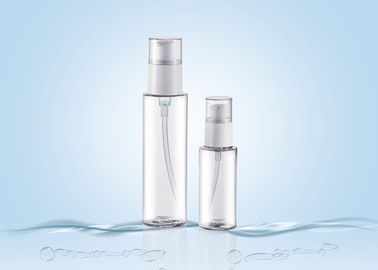 50ML 130ML Round Lotion Pump Bottle , Leak Proof PETG Empty Cosmetic Bottles